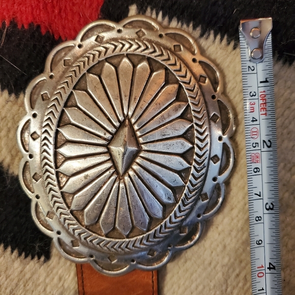 Vintage Nocona Western Concho Belt - Picture 9 of 11